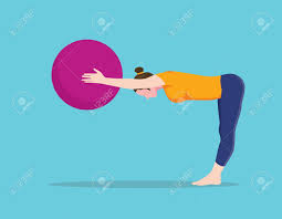 Yoga Overhead Ball Squat